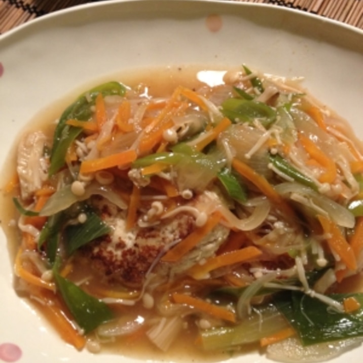 ふわふわ 豆腐ハンバーグの野菜あんかけ レシピ 作り方 By Asami0418 楽天レシピ ふわふわ 豆腐ハンバーグの野菜あんかけ レシピ 作り方 By Asami0418 楽天レシピ